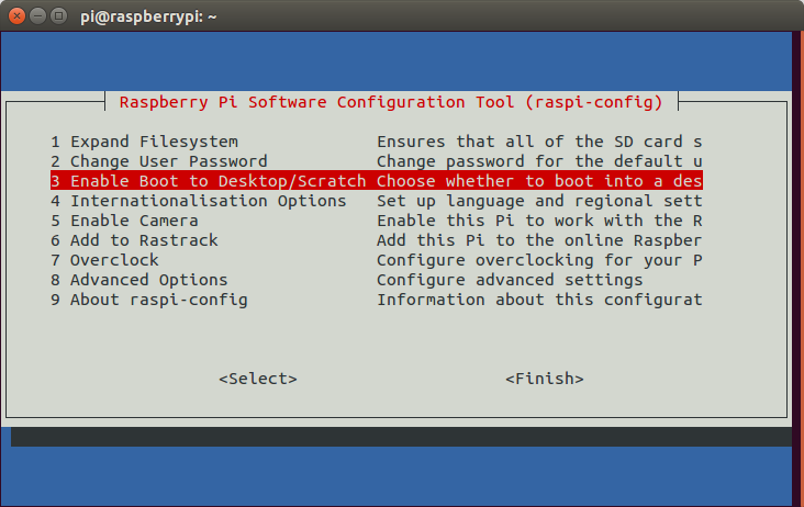 Booting Raspbian to GUI