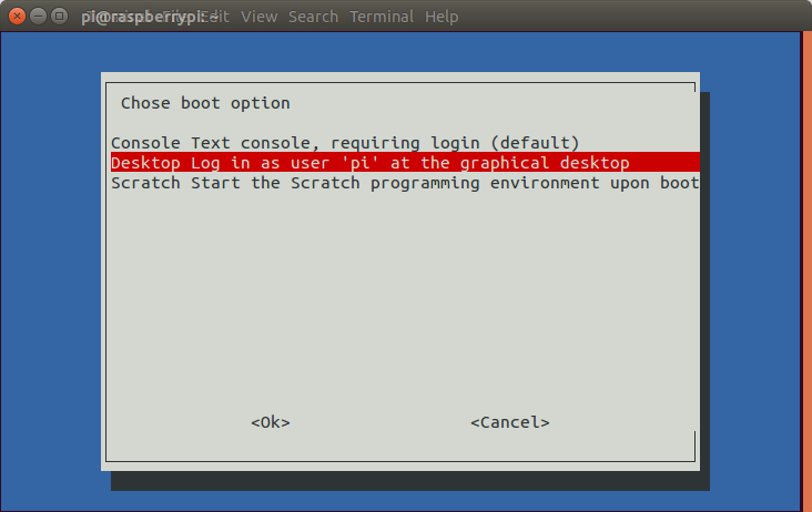 Booting Raspbian to GUI